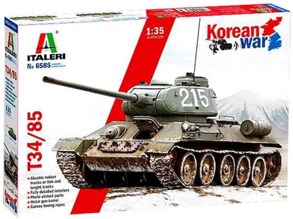 ITA6585 - Tanque T-34/85 Guerra de Corea para montar y pintar - 1