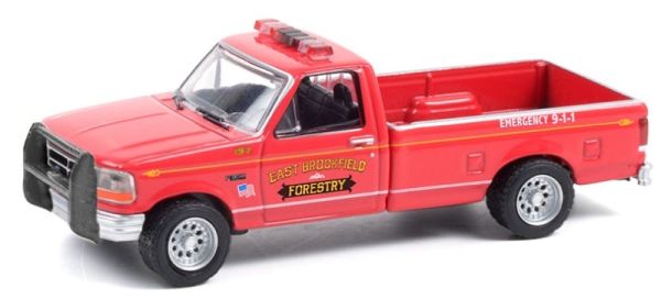 GREEN67010B - FORD F-350 1992 Massachusetts Forety FUEGO Y RESCATE Blíster - 1