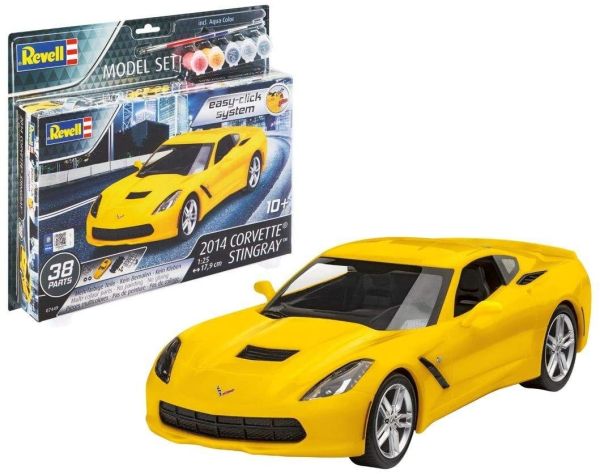 REV67449 - Maqueta de set CORVETTE Stingray 2014 con pintura para montar - 1