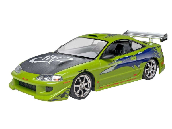 REV67691 - Maqueta set MITSUBISHI Eclipse Brian's FAST & FURIOUS con pintura para montar - 1