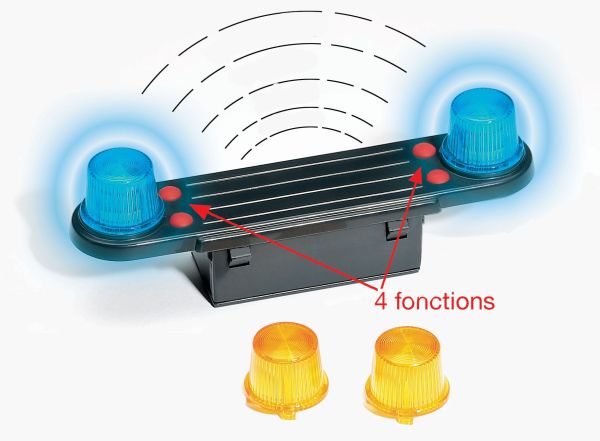 BRU2801 - Baliza con efectos de sonido para artículos BRUDER Escala: 1/16 - 1
