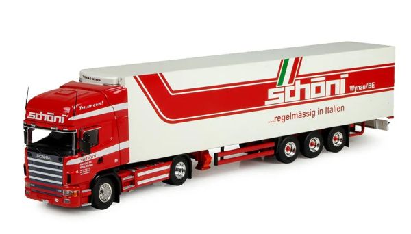TEK73906 - SCANIA 124 Topline 4x2 con semirremolque frigorífico de 3 ejes SCHONI - 1