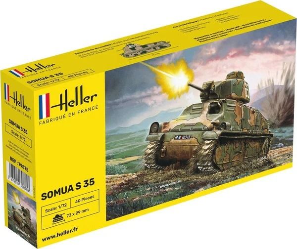 HEL79875 - Tanque SOMUA S35 para montar y pintar - 1