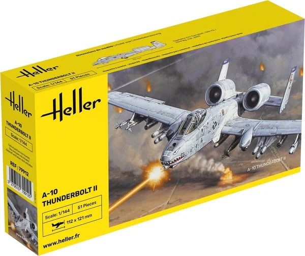HEL79912 - Kit de avión militar FAIRCHILD A-10 Thunderbolt II para montar y pintar - 1
