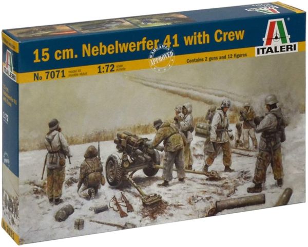 ITA7071 - Cañón de 15 cm. Nebelwerfer 41 con tripulación para montar y pintar - 1