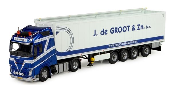 TEK74005 - VOLVO FH04 Globettrter 4x2 con remolque 3 Ejes J. DE GROOT - 1