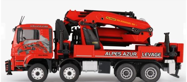 CON77224/01 - MAN TGS Euro 6 4 ejes con grúa de descarga PALFINGER PK 200002L SH ALPES AZUR LEVAGE - 1