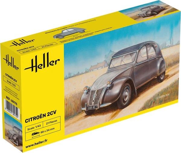 HEL80175 - CITROEN 2 CV para montar y pintar - 1