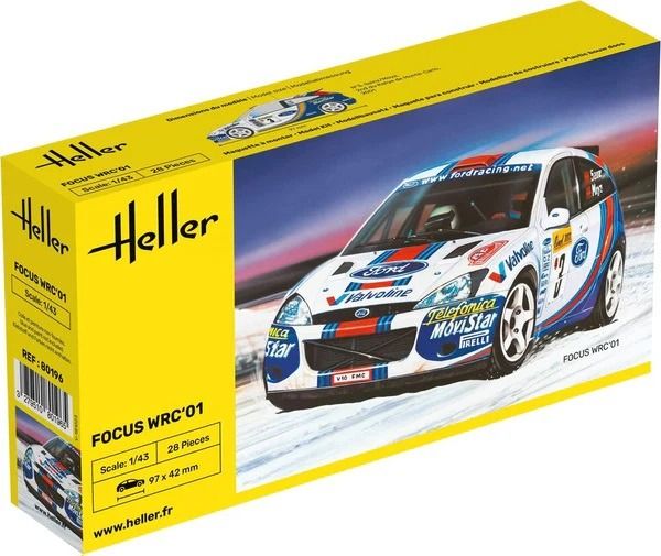 HEL80196 - FORD Focus WRC'01 #3 para montar y pintar - 1