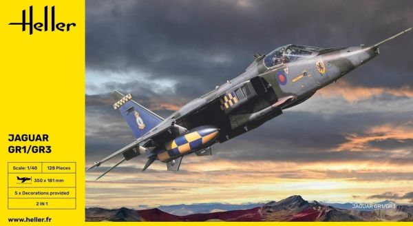 HEL80427 - Avión de combate JAGUAR GR1/GR3 para ensamblar y pintar - 1