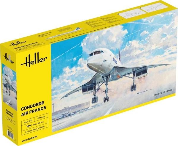 HEL80469 - Concorde AF (Air France) – kit de montaje y pintura - 1