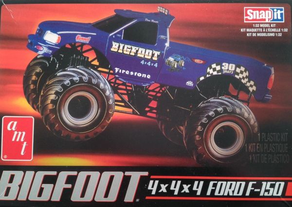 AMT805L/12 - FORD F-150 4x4x4 BIGFOOT para montar y pintar - 1