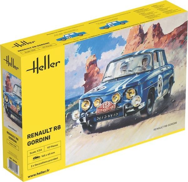 HEL80700 - RENAULT R8 Gordini para montar y pintar - 1