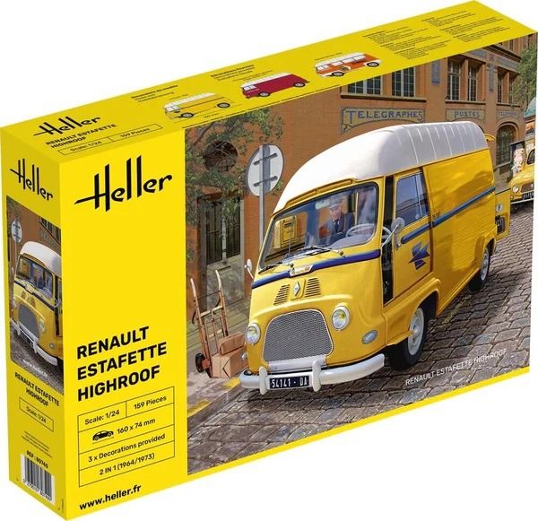 HEL80740 - RENAULT Estafette Techo Alto para montar y pintar - 1