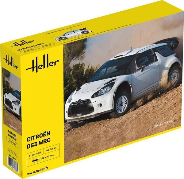 HEL80758 - CITROEN DS3 WRC para montar y pintar - 1