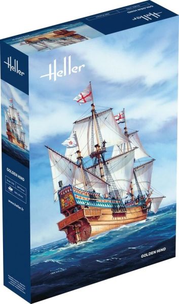 HEL80829 - Velero Golden Hind – kit de montaje y pintura - 1