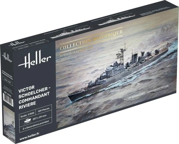 HEL81015 - Barco Victor Schoelcher - Commander Rivière para montar y pintar - 1