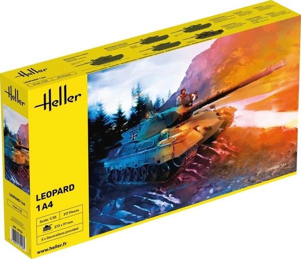 HEL81126 - Tanque LEOPARD 1A4 para montar y pintar - 1