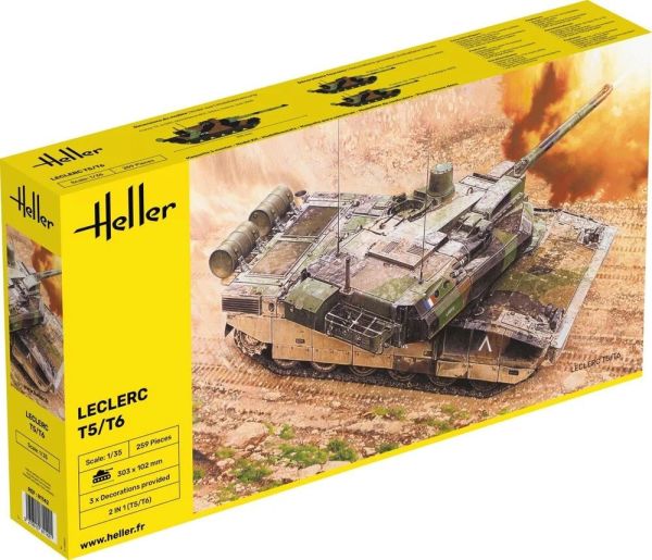 HEL81142 - Tanque Leclerc T5/T6: requiere montaje y pintura. - 1