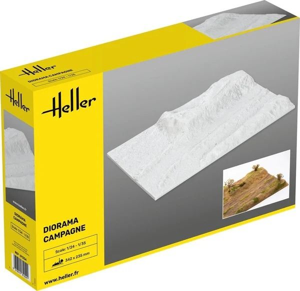 HEL81254 - Base de diorama - Campo - Sin pintar - 1
