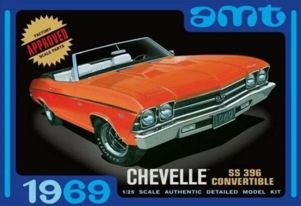 AMT823/12 - CHEVROLET Chevelle Cabriolet 1969 para montar y pintar - 1