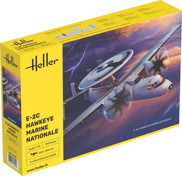 HEL82302 - Avión E-2C Hawkeye de la Marina francesa – kit de montaje y pintura - 1