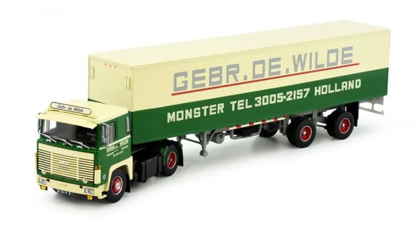 TEK84494 - SCANIA 140 4x2 mit 2-achsigem Kühlauflieger DE WILDE - 1