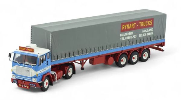 TEK84644 - VOLVO F88 4x2 mit RYNART 3-achsigem geschlossenen Anhänger - 1
