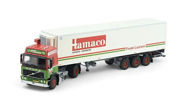 TEK85518 - VOLVO F12 Globetrotter 4x2 mit 3-Achs-Kühlanhänger FRODE LAURSEN - 1
