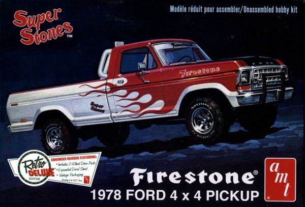 AMT858M/12 - FORD Pick-Up 4x4 1978 Firestone - Super Stones para montar y pintar - 1