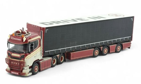 TEK86023 - SCANIA 6x4 con remolque de lona de 3 ejes LD Transport - 1