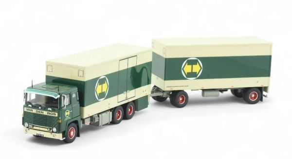 TEK86359 - SCANIA 141 6x4 rígido con remolque de 1+1 ejes VAN DEN BOS - 1