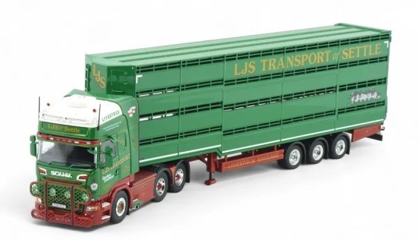 TEK86507 - SCANIA R Topline 6x4 con remolque para ganado LJS de 3 ejes - 1