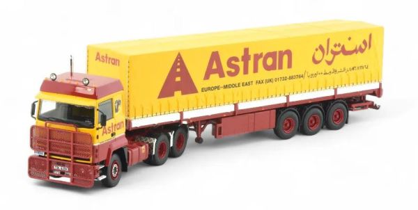 TEK86513 - FORD Transcontinental 4x2 con remolque de lona de 3 ejes ASTRAN - 1