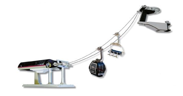 JC84394 - Remonte con góndola y telesilla Negro y gris - 1