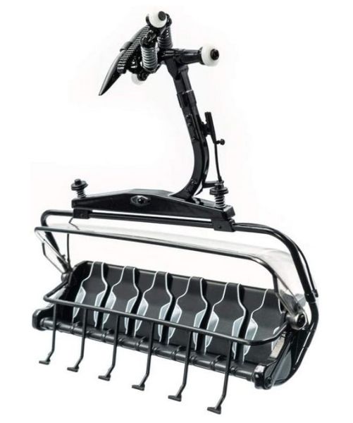 JC86505 - Telesilla de 6 personas gris y negro - 1