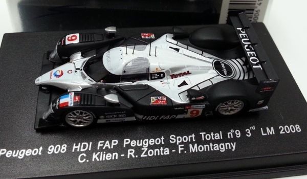 SPA87S087 - PEUGEOT 908 HDI FAP #9 – 3° en Le Mans 2008 C.KLIEN. R. ZONTA. F. MONTAGNY - 1
