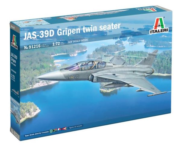 ITA91216 - Avión de combate biplaza JAS-39D para ensamblar y pintar - 1