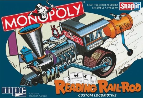 MPC945M/12 - Reading Rail Rod Custom Locomotive - MONOPOLY para montar - 1