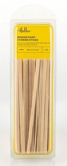 HEL99018 - 25 Espátulas de madera para mezclar pintura - 1