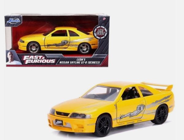 JAD99515 - NISSAN Skyline GT-R 1995 Amarillo RÁPIDO Y FURIOSO - 1