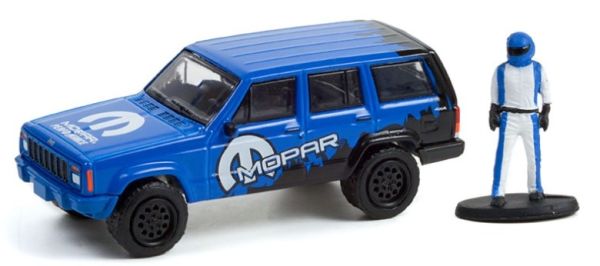 GREEN97120-E - JEEP Cherokee Sport MOPAR todoterreno con conductor 2001 LA TIENDA DE HOBBY serie 12 en blister - 1