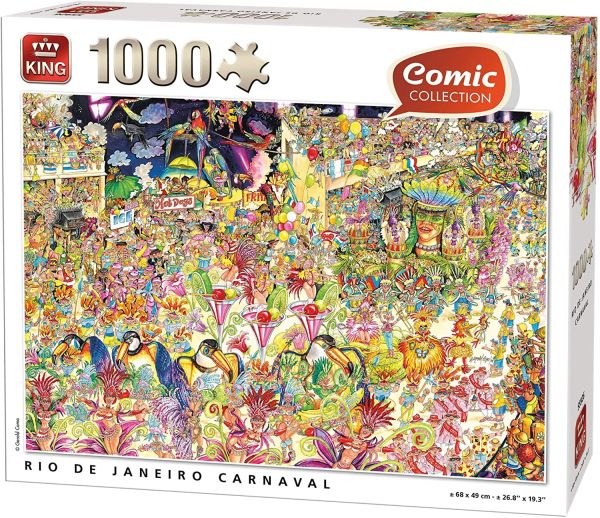 KING55926 - Puzzle 1000 Piezas El Canaval de RIO de JANEIRO - 1