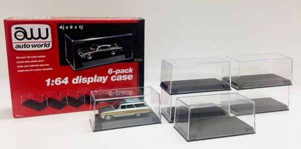 AWDC008 - 6 vitrinas para coches 1/64 - 1