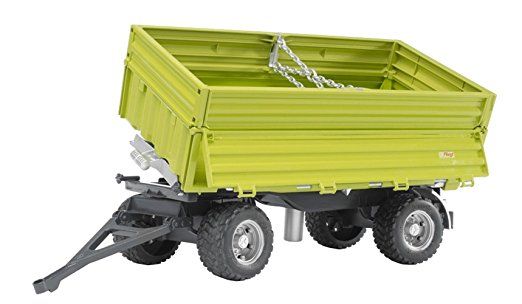 BRU2203 - Remolque basculante verde claro Escala:1/16 - 1