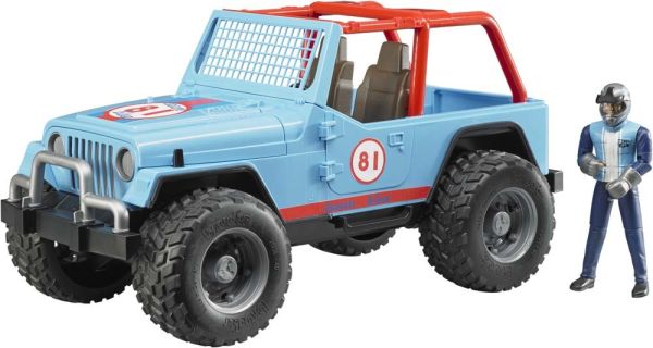 BRU2541 - JEEP Cross country azul con conductor Escala: 1/16 - 1