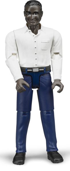 BRU60004 - Hombre negro con camisa blanca - 1