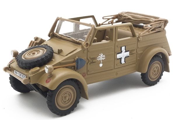 CAR455 - VOLKSWAGEN Kubelwagen 82 descubierto arena versión 1940 ejército alemán división Afrika Korps - 1