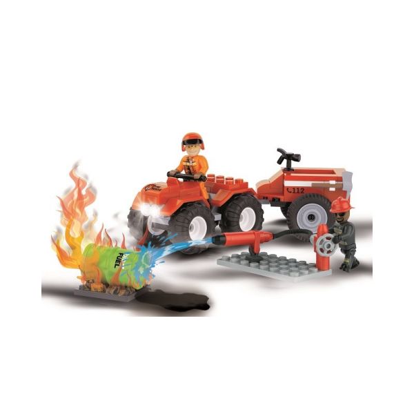 COB1472 - Quad Bombero con 2 Personajes - 90 Piezas - 1
