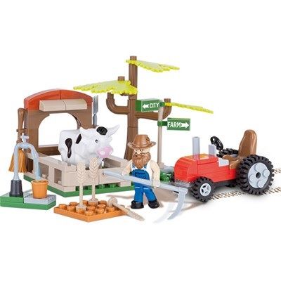 COB1873 - Granja Lechera con Personaje y Vaca - 90 Piezas - 1